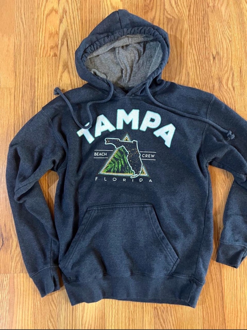 Tampa Florida Graphic Hoodie Sweatshirt - Navy